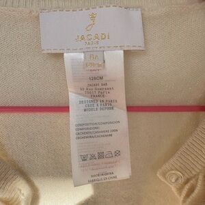 Jacadi 100% cachemire cardigan 8A